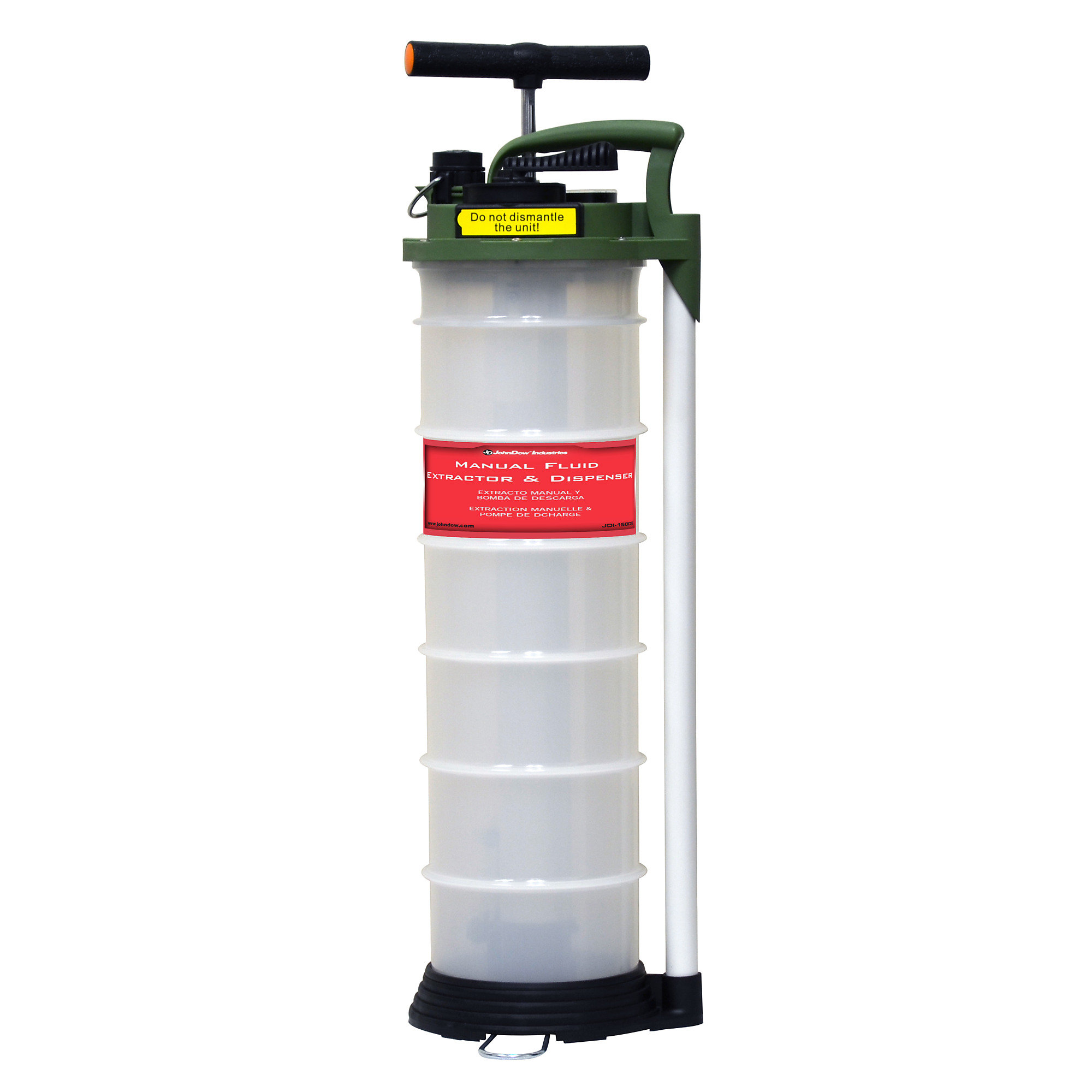 JohnDow Industries, 1.6 Gallon Fluid Dispenser and Evacuator, Tank Capacity 1.6 Gal, Model# JDI-150DE